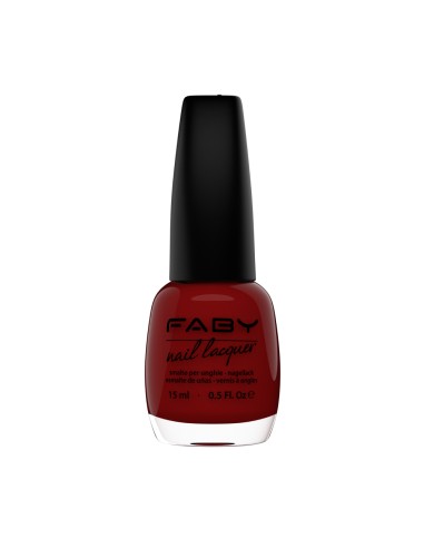 Smalto rosso della collezione Faby Elite.
